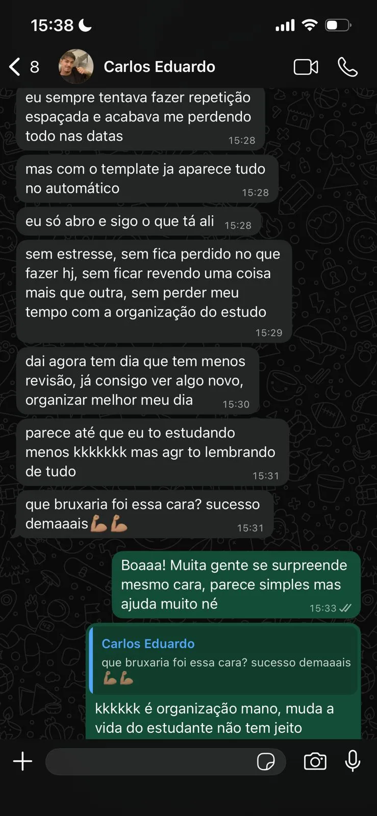 Feedback de estudante