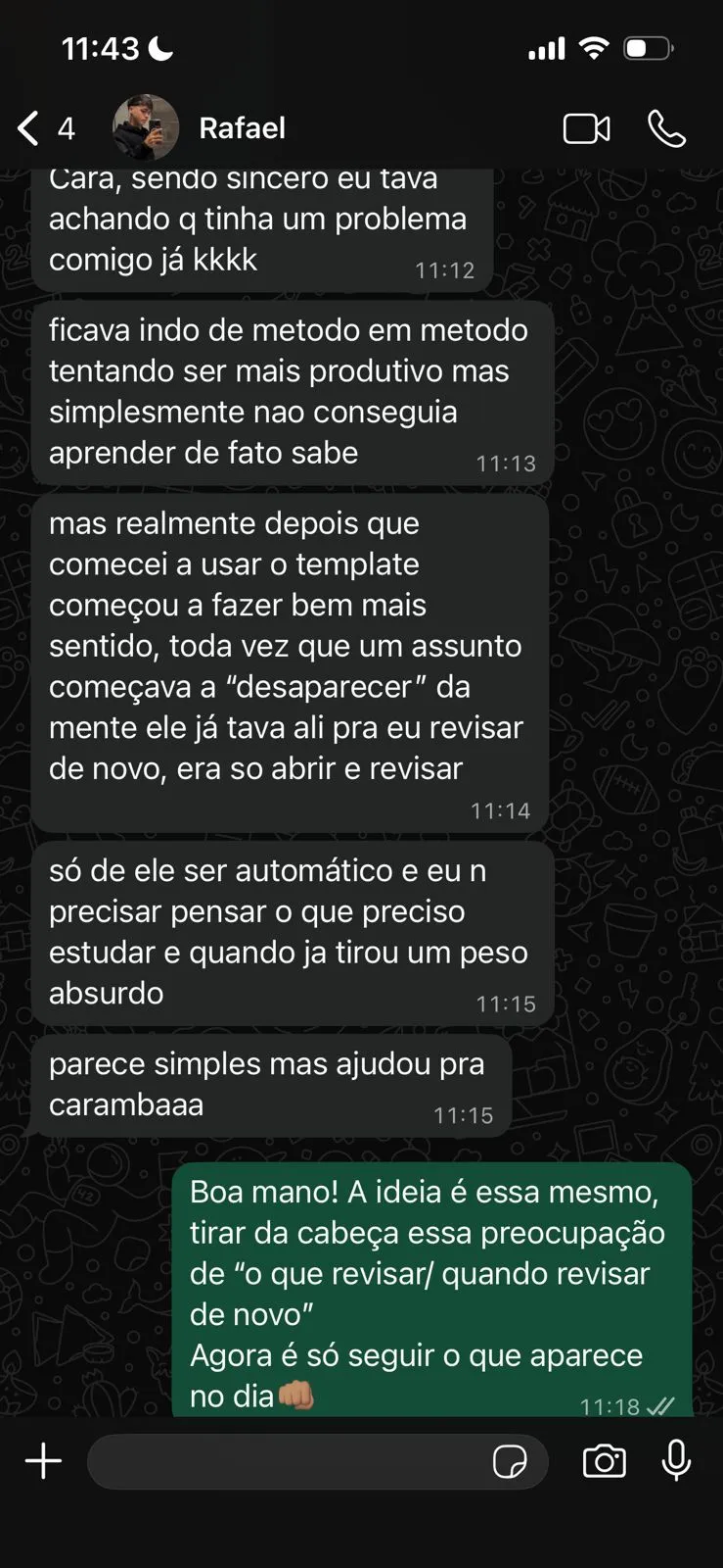 Feedback de estudante