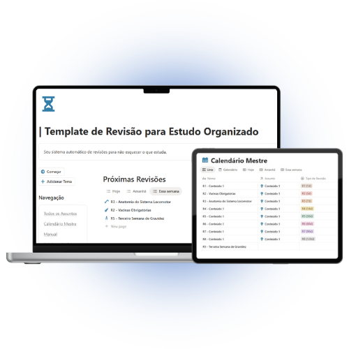 Sistema que organiza suas revisões automaticamente